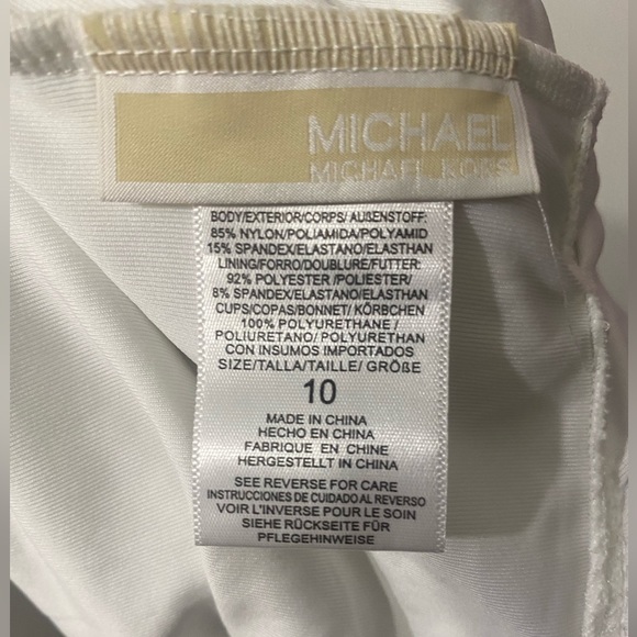 Michael Kors Zip Up Zebra Print One Piece Swimsuit - Picture 4 of 6